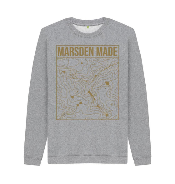 Marsden Made Unisex Sweater, a local sweater in light heather colour.