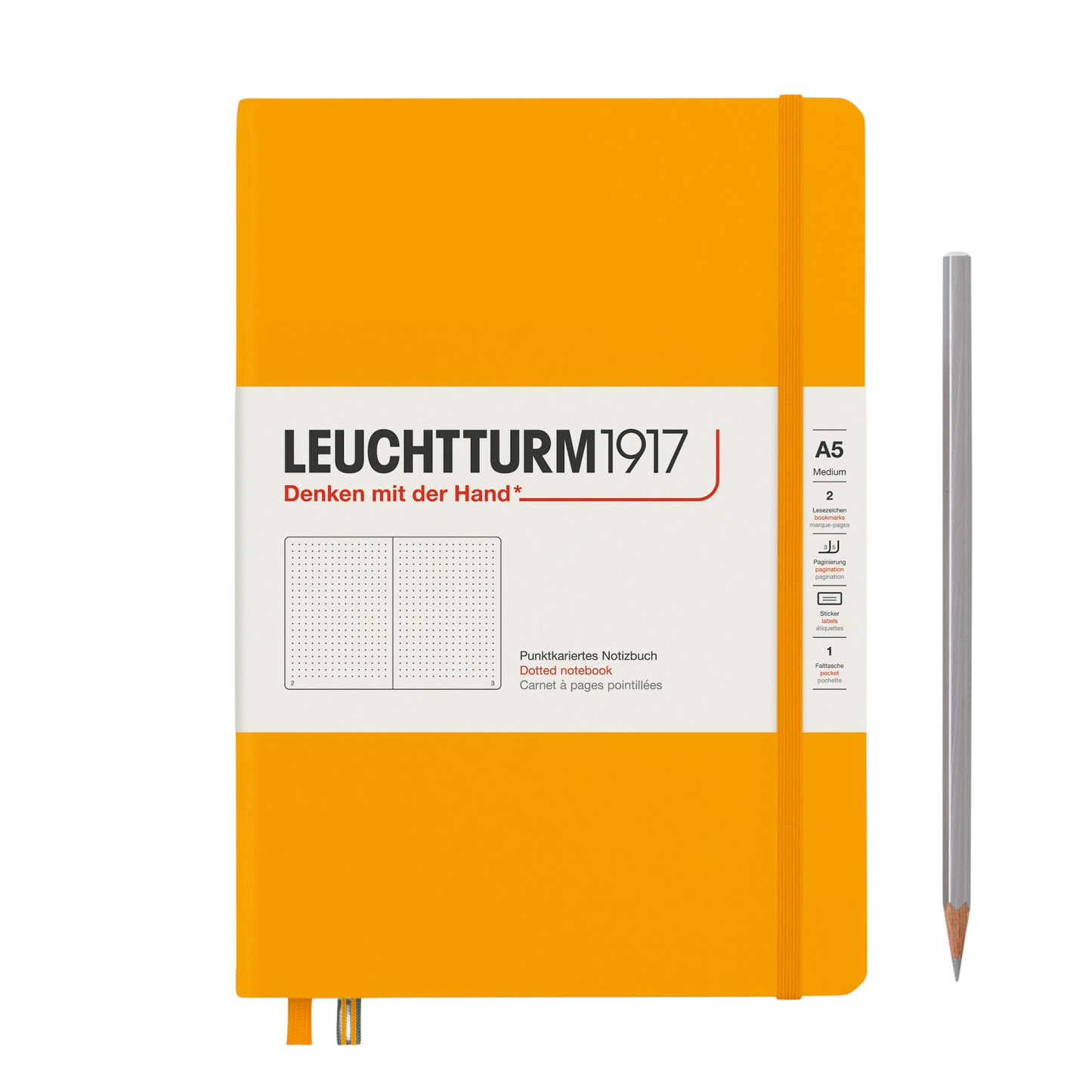 Rising Sun - Yellow A5 Leuchtturm1917 Journal - Dotted. By Hord.