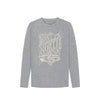 Athletic Grey Kids Born of the North Long Sleeve, a boys long sleeve shirt and a girls long sleeve top from Hord.