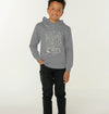 Kids Born of the North Hoodie in athletic grey, a children's hoodie from Hord.