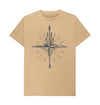 Sand Wild Compass, Organic Unisex T-Shirt, a Compass T Shirt from Hord.