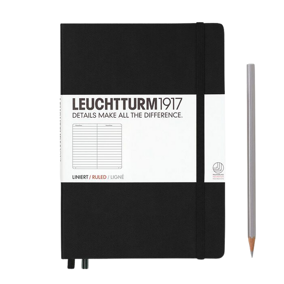 Black A5 Leuchtturm1917 Journal - Ruled. Fulfilled by Hord. 