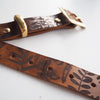 This Botanical Leather Belt is made from full grain leather and is designed to last.