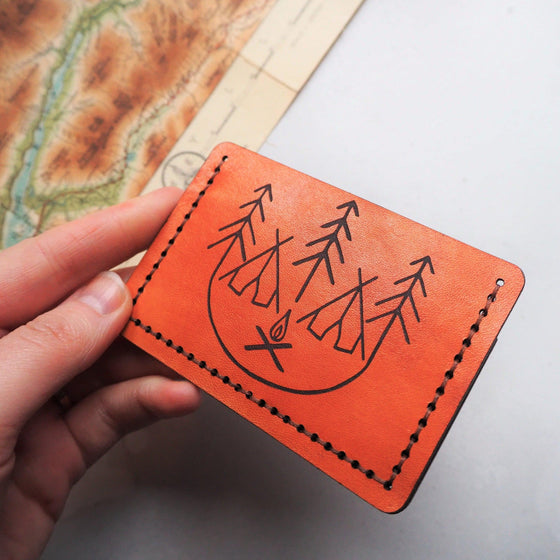The Campfire Card Holder from Hord.