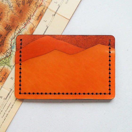The Campfire Card Holder can be personalised with a name or initial.