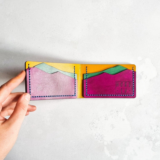 Colour Block mountain wallet, by Hord
