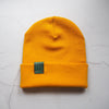The yellow retro beanie hat from Hord.