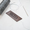 This custom name patch is made from luxurious leather and hand dyed in your choice of colour.
