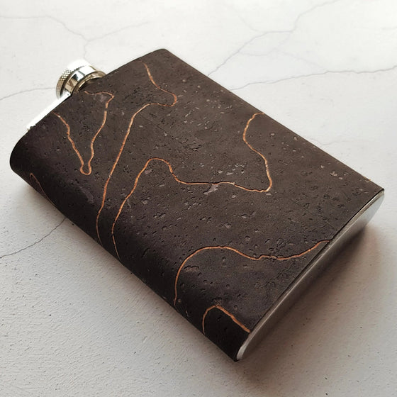 This bespoke flask from Hord features the engraving of a custom place.