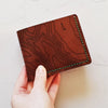Custom Topography Full Size Mountain Wallet, the personalised designer wallet from Hôrd.