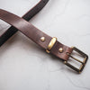 Personalised Leather Belt from Hôrd in Dark Brown colour.