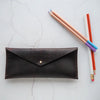 The Dark Leather Pencil Case, an aesthetic pencil case from Hôrd.