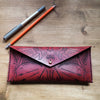 This Dungeoneers Leather Pencil Case has been personalised with a custom initial.