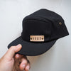 Five Panel Cap with Leather Tab, a camper cap from Hord.