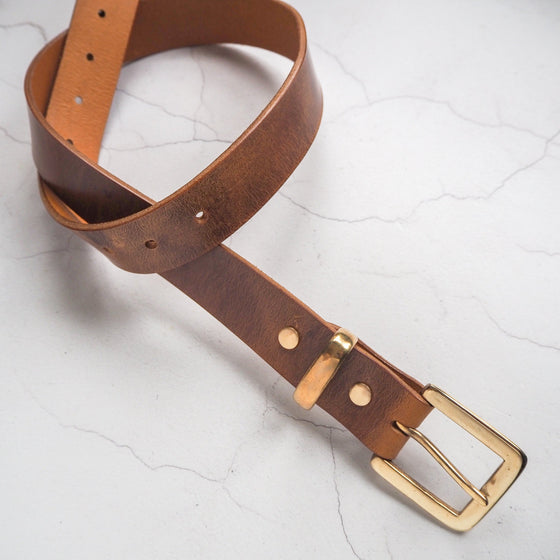Leather Belt with Secret Message from Hôrd.