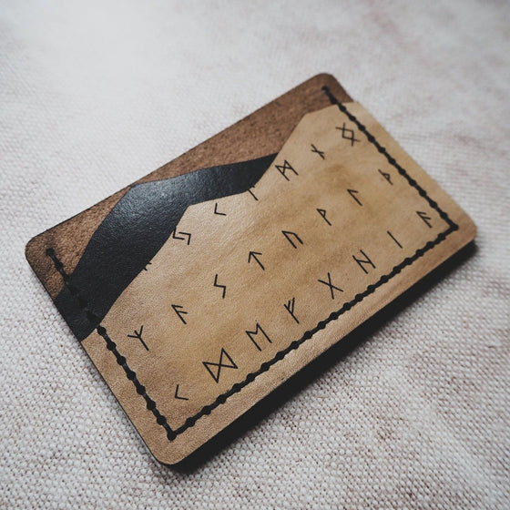 This Viking Wallet has 2 card compartments that can hold 4 cards on each slot.