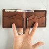 Mountain Wallet, Full Size Bi-Fold; the perfect leather initial wallet from Hôrd.