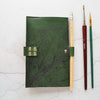 Back panel of the A6 leather notebook cover by HÔRD.