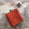 The Personalised Road Map Flask is engraved with the map of your memorable place.