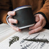 The Mushroom Mug - Enamel with Leather Wrap - REPOSE : Studies in Nature, by Hord
