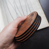 Mushroom Gill Leather Coasters - REPOSE : Studies in Nature