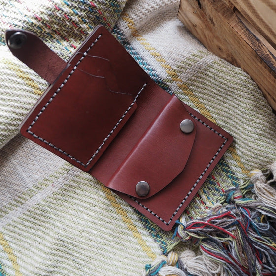 Personalised Mini Leather Keyring Purse | Posh Totty Designs