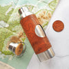The Custom Topography Leather Adventure Bottle, a personalised water bottle from HÔRD