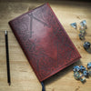 The Dungeoneers Notebook Cover, a leather bound A5 journal from HÔRD.