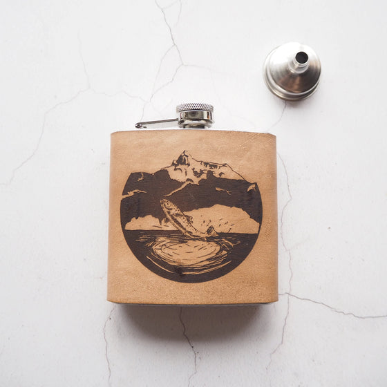 The Fisherman's Hip Flask, a fishing hip flask from Hord.