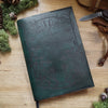 A personalised journal from Hôrd, featuring the Forager leather journal cover.