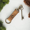The Halda Leather Key Fob, a personalised leather keyring from HÔRD.
