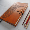 The Mulberry Leaf Journal Cover by HÔRD with clasp tightened.