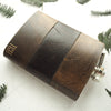 This engraved leather hip flask is made from luxurious leather.