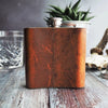 The Rust Leather Flask has been handcrafted using luxurious British leather to create the perfect personalised whiskey flask.