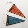 The Small Nursery Pennant. Perfect to hang off your nursery wall or door, a leather decor by Hord. 