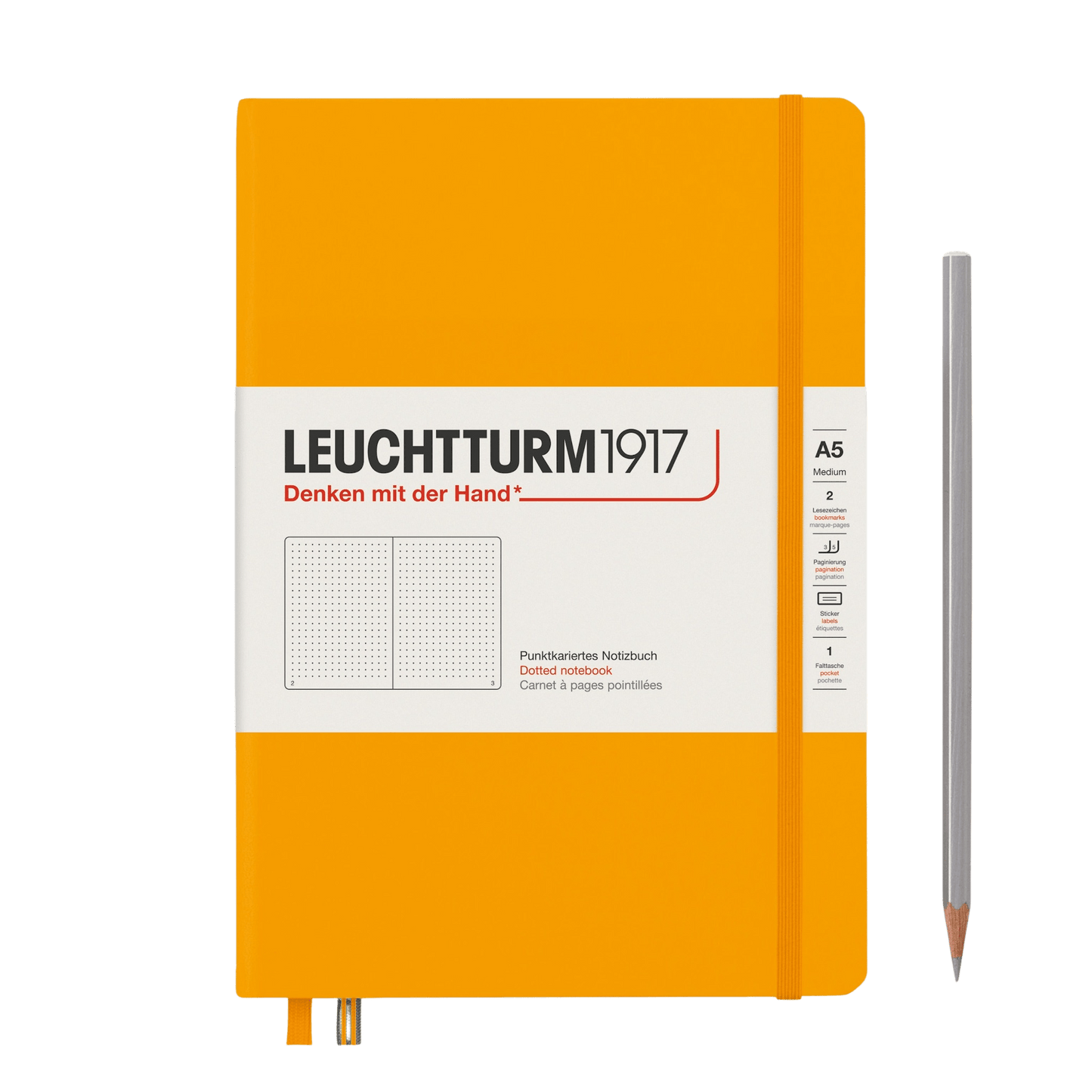 Rising Sun - Yellow A5 Leuchtturm1917 Journal - Dotted. By Hord.