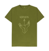 Northern, Basic Organic Unisex T-Shirt in Moss Green