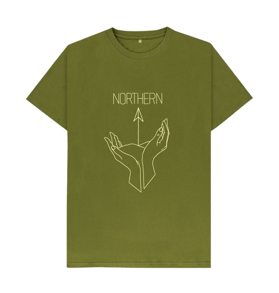 Northern, Basic Organic Unisex T-Shirt in Moss Green