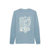 Kids Born of the North Sweater in stone blue, a children's sweater from Hord.