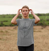 Athletic Grey Wild Compass, Organic Unisex T-Shirt, a Compass T Shirt from Hord.