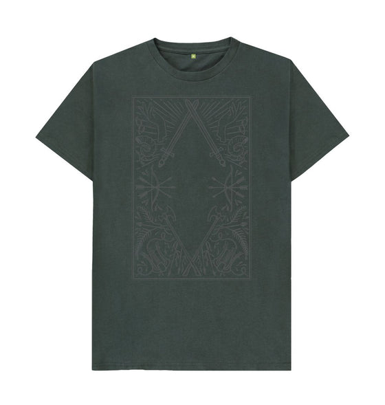 The dungeons and dragons t shirt in dark grey colour.