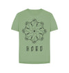 Relaxed fit Mountain Mandala womens T-shirt, a sage mandala tee from Hord.