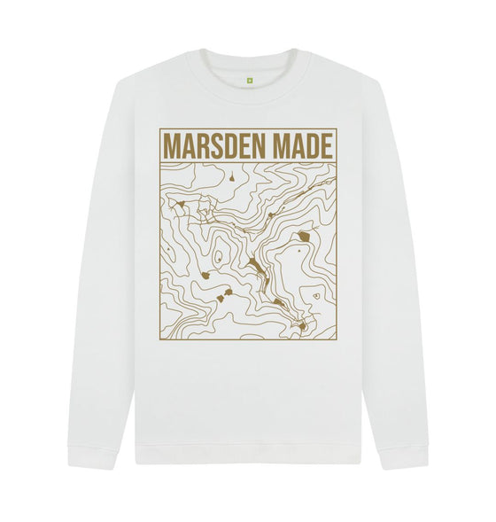 Marsden Made Unisex Sweater, a local sweater in white colour.