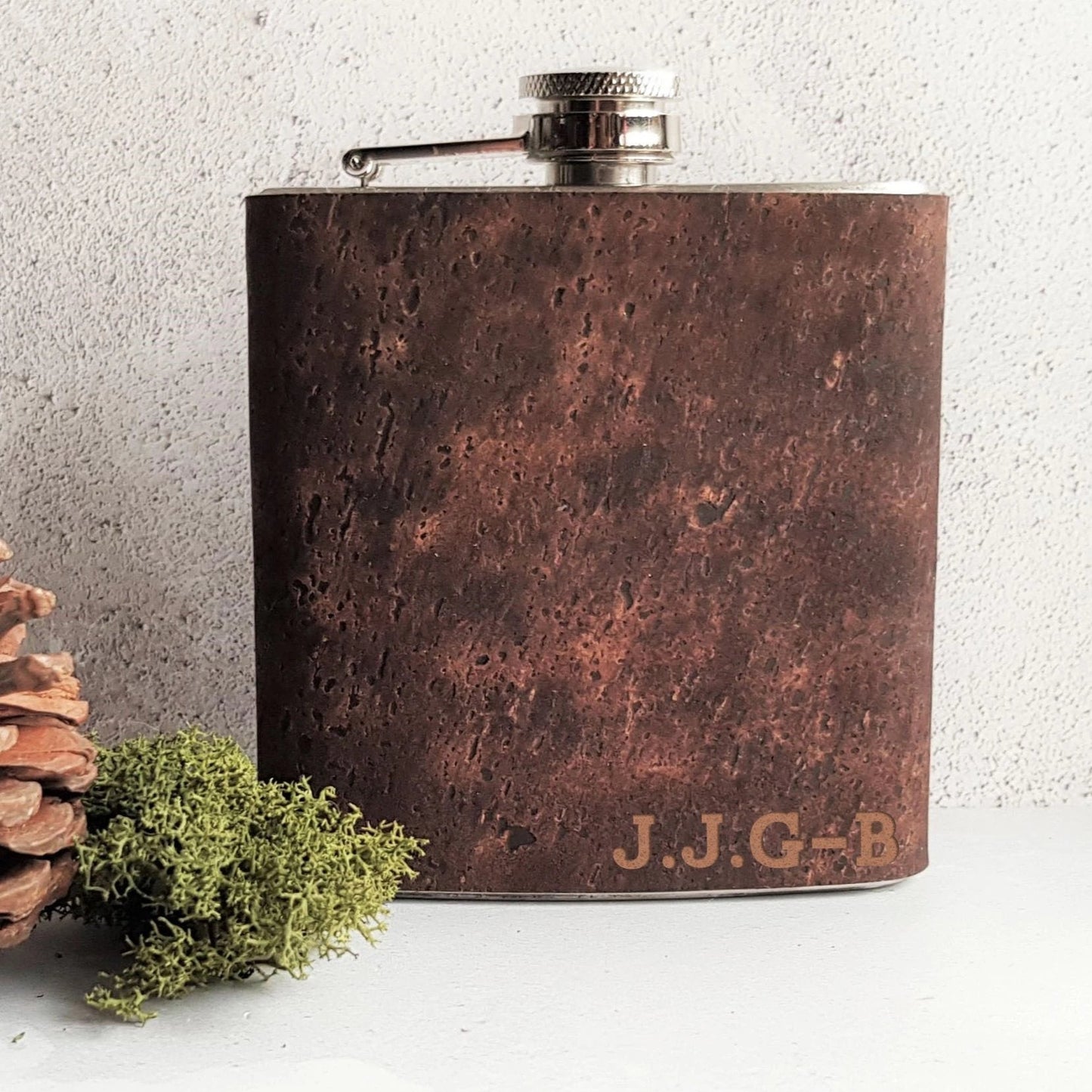 The Initial hip Flask from Hord in Cork.