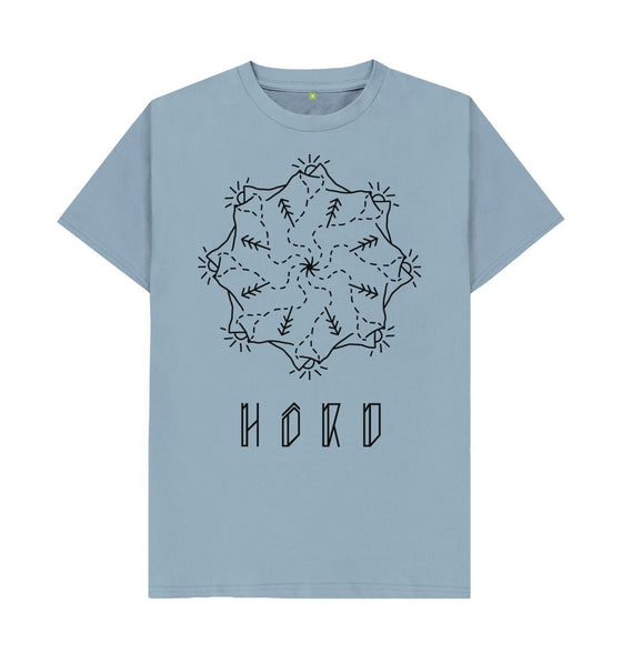 Stone Blue Mountain Mandala Unisex T Shirt, The Mandala T Shirt from Hord.