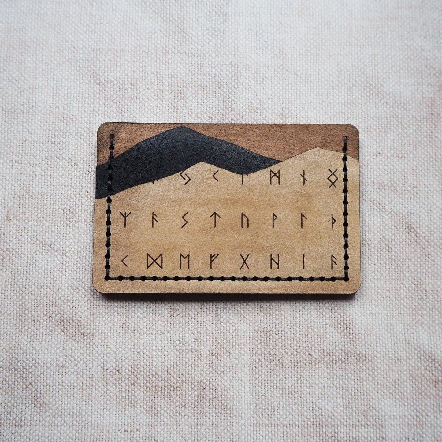 Viking rune card holder, a Viking wallet by Hord