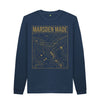 Marsden Made Unisex Sweater, a local sweater in navy blue colour.