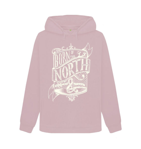 Mauve Born of the North, Womens Northern Fit Hoodie