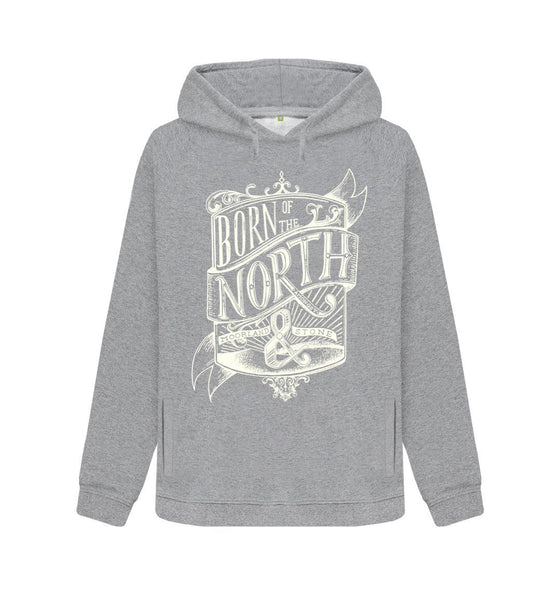 Light Heather Born of the North, Womens Northern Hoodie Fit Hoodie