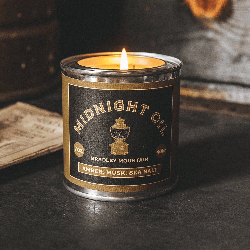 Midnight Oil Candle, Amber, Musk and Sea Salt